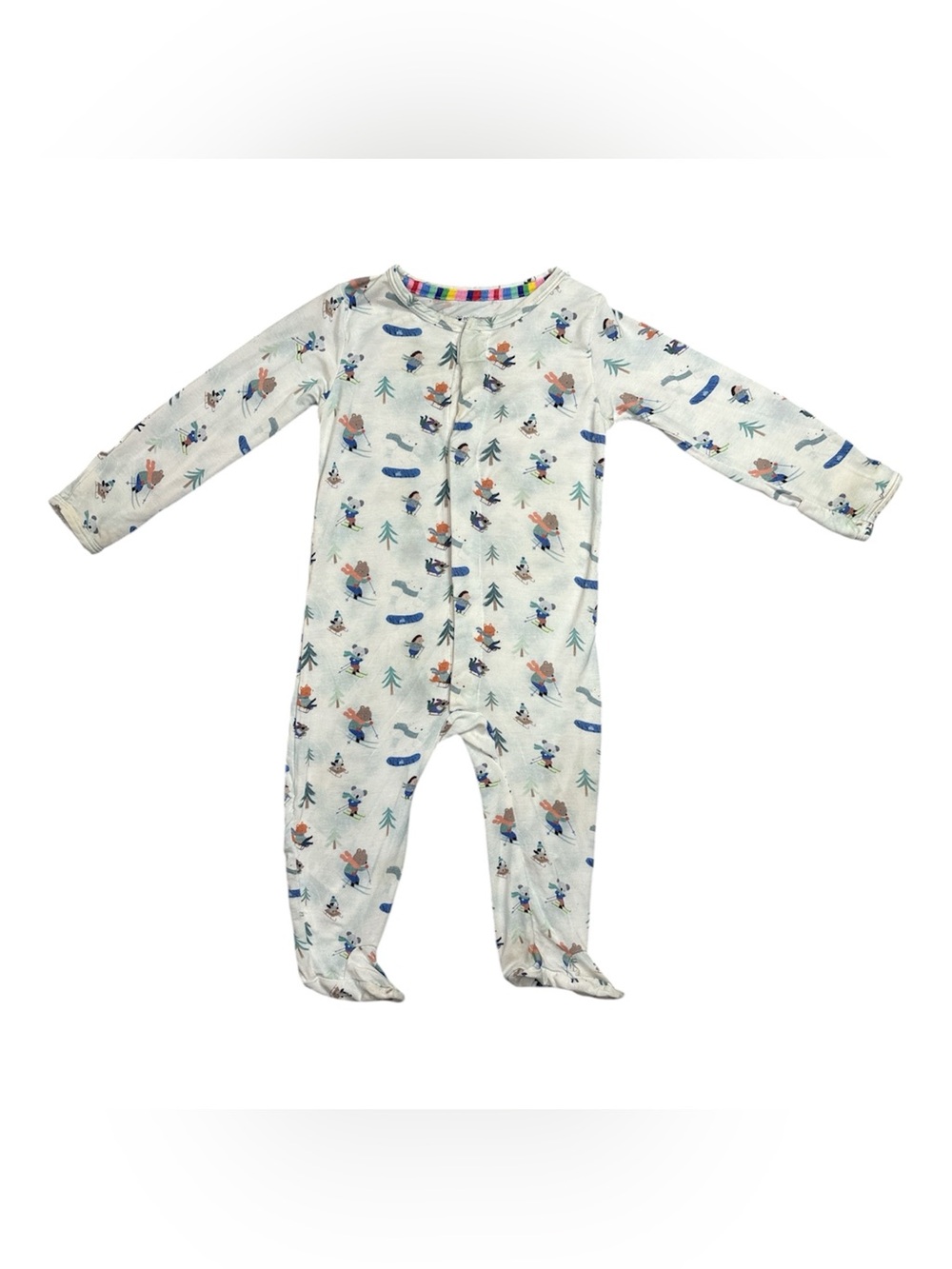 Magnetic Me ‘Tis the Ski- Son Modal Magnetic Footie Pajama